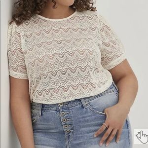 Torrid see through lace tee